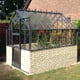 Elite Thyme 6ft Dwarf Wall Greenhouse in Grey Powder Coating