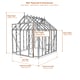 Elite Thyme 6x12 greenhouse dimensions diagram
