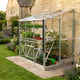 elite windsor lean to greenhouse 4x6 silver