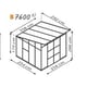 Vitavia Freya 8x8 Greenhouse Dimensions