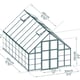 Balance 10x16 Silver Polycarbonate Greenhouse dimensions