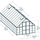 Balance 10x24 Silver Polycarbonate Greenhouse dimensions
