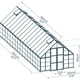 Balance 10x32 Silver Polycarbonate Greenhouse dimensions