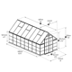 Balance 8x16 Silver Polycarbonate Greenhouse dimensions