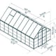 Balance 8x16 Silver Polycarbonate Greenhouse dimensions