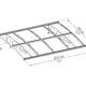 Bordeaux 2230 White Clear Door Canopy dimensions