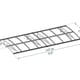 Bordeaux 4460 White Clear Door Canopy dimensions