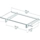 Bremen 2050 Grey Clear Door Canopy dimensions