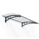 Calisto 1350 Grey Twinwall Door Canopy product view