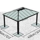 Colorado 14x16 Double Carport Grey detail