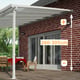 Palram Canopia Feria 3m x 13.4m Patio Cover in Grey