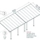Feria 3m x 8m Patio Cover in Grey dimensions