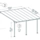 Feria 4m x 4m Patio Cover in Grey dimensions