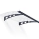 Palram Canopia Garamond 1350 Grey Clear Door Canopy