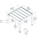 Helsinki 3m x 3.4m Cedar Wood Patio Cover dimensions