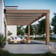Palram Canopia Helsinki 3m x 4.7m Cedar Wood Patio Cover