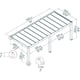 Helsinki 3m x 7.3m Cedar Wood Patio Cover dimensions
