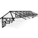 Lily 2130 Black Clear Door Canopy product view