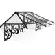 Lily 2600 Black Clear Door Canopy product view