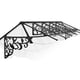 Lily 2600 Black Clear Door Canopy product view
