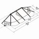 Lily 2600 Black Clear Door Canopy dimensions