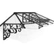 Lily 3100 Black Clear Door Canopy product view