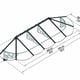 Lily 3100 Black Clear Door Canopy dimensions