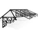 Lily 3600 Black Clear Door Canopy product view