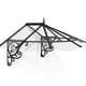 Lily 3600 Black Clear Door Canopy product view