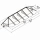 Lily 3600 Black Clear Door Canopy dimensions