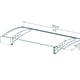 Lyra 1350 White Twinwall Door Canopy dimensions