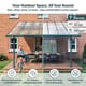 Sierra 3m x 9m Patio Cover in White features