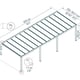 Stockholm 3.4m x 9.5m Patio Cover in Grey dimensions