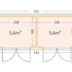 Telluria DUO 2721 floor plan with dimensions