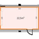 Telluria Classico 3663G garage floor plan with dimensions