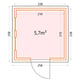 Telluria Luminato 2424 floor plan with dimensions