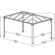 Palram - Canopia Martinique Gazebo Dimension Plan