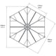 Palram - Canopia Monaco Hexagonal Gazebo Plan Dimensions