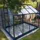Green 8x6 Vitavia Venus Greenhouse with Toughened Glass