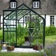 Halls Popular Green 8x6 Greenhouse Front
