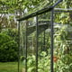 Halls Qube 6x6 Greenhouse Corner Gutter View