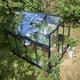 Halls Qube 8x6 Greenhouse Side Elevated View