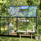 Halls Qube 8x6 Greenhouse Side Vent View