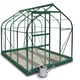 Halls Supreme Green 8x6 Greenhouse Whiteout