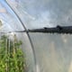 WaterMate irrigation pipe run along a growing bed