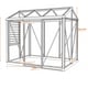 Janssens Urban 5x8 Greenhouse - Full Dimensions Diagram