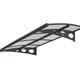 Palram Canopia Amsterdam 2230 Door Canopy Dark Grey Clear