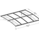 Palram Canopia Amsterdam 2230 Door Canopy Dark Grey Dimensions