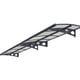 Palram Canopia Amsterdam 2230 Door Canopy Dark Grey Clear