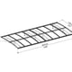 Palram Canopia Amsterdam 2230 Door Canopy Dark Grey Dimensions
